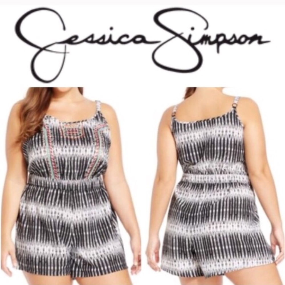 Jessica Simpson Aztec print Romper